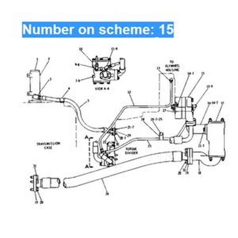 For Caterpillar Pipelayer CAT 583 583K 594H Engine D353 Hydrulic Gear Pump 2P-9239