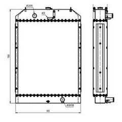 For Doosan Excavator DH220-3 Water Tank Radiator ASS'Y