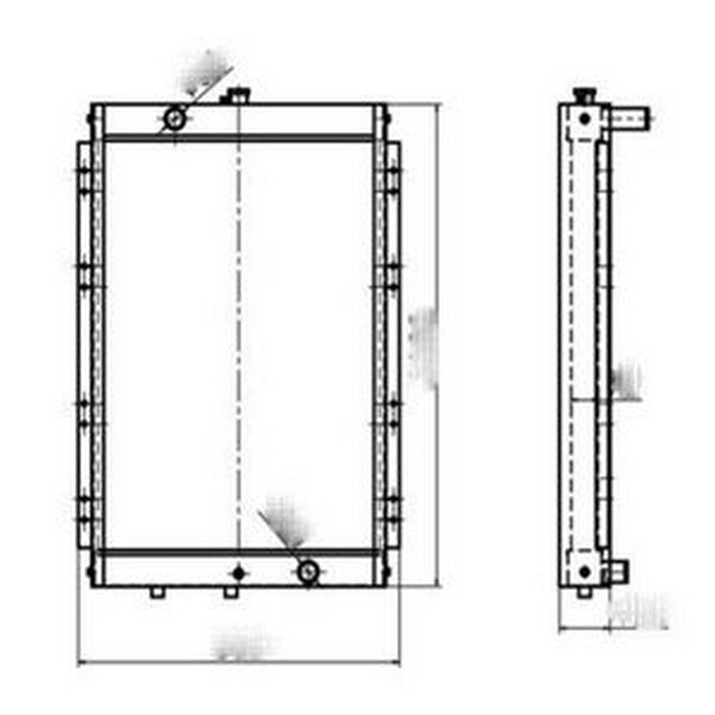 For Doosan Excavator DH220-9 DH220-9E DH225-9 Water Tank Radiator ASS'Y