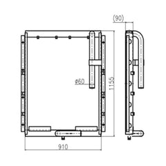 For Doosan Excavator DH330 Hydraulic Oil Cooler