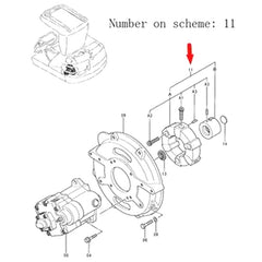 For Hitachi Excavator EX22-2 EX30UR-2C EX33U EX40UR-2C HX99B Pump Coupling Assy 4389217 - Buymachineryparts