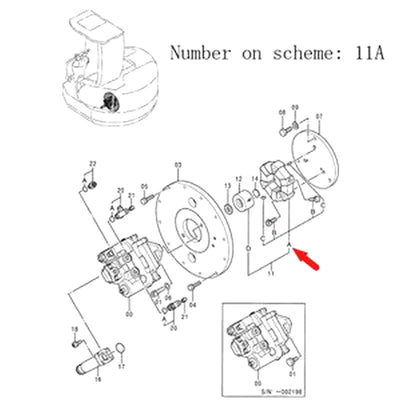 For Hitachi Excavator EX55UR EX58MU Pump Coupling 4325230 - Buymachineryparts