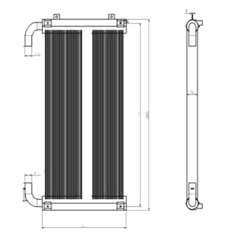 For Hitachi Excavator ZX350-5 Hydraulic Oil Cooler