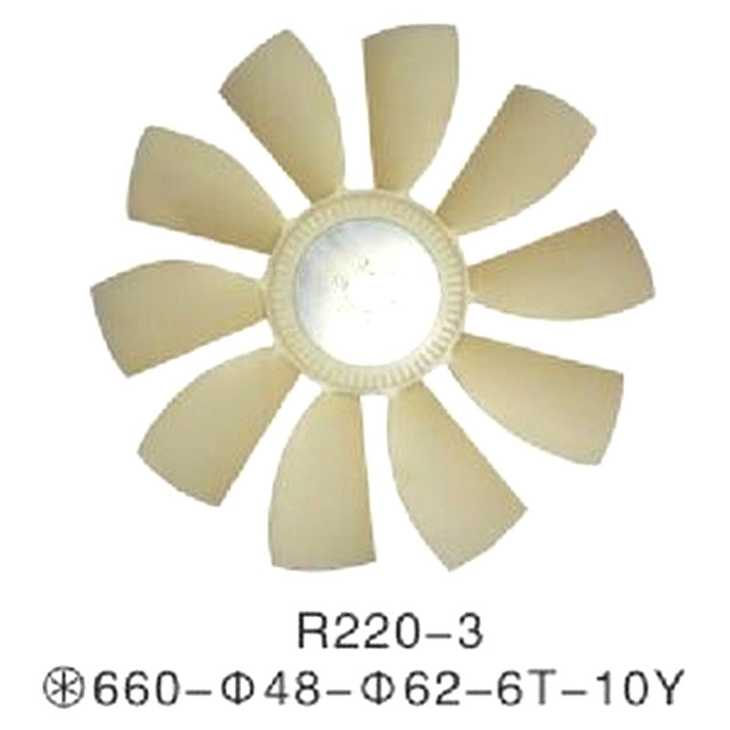 For Hyundai Excavator R220-3 Fan Blade