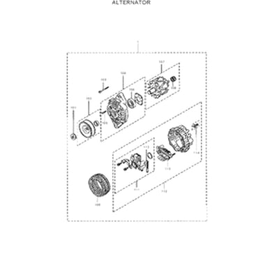 For Hyundai Excavator R25Z-9A R27Z-9 R28-7 R35-7 R36N-7 Alternator XJAF-02236