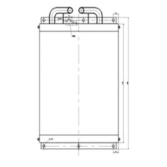 For Hyundai Excavator R455LC-7 Hydraulic Oil Cooler