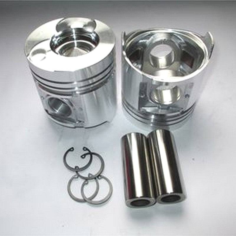 For Hyundai Excavator R60-9S R60W-9S Yanmar Engine 4TNV94L Komatsu Engine 4D94LE Piston 4 Units 1 Set