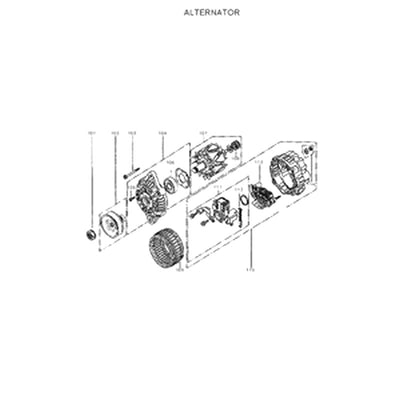 For Hyundai R160LC-7 R160LC-9S R170W-7 R170W-9S R180LC-7 R180LC-9S R180W-9S R95W-3 Alternator 34368-02300