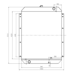 For Kato Excavator HD2045 Water Tank Radiator ASS'Y