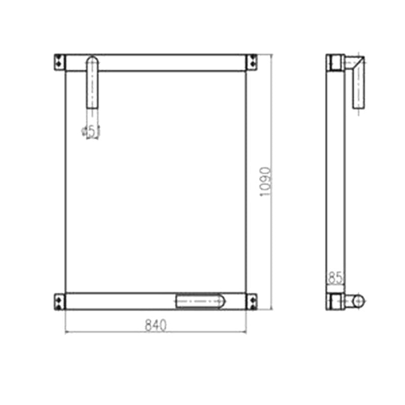 For Kobelco Excavator K912-2 K912LC-2 SK300LC-3 MD320BLC Hydraulic Oil Cooler 2452U405S2