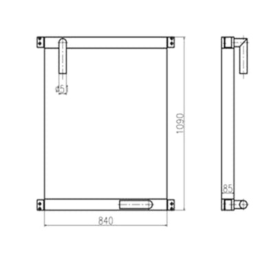 For Kobelco Excavator K912-2 K912LC-2 SK300LC-3 MD320BLC Hydraulic Oil Cooler 2452U405S2