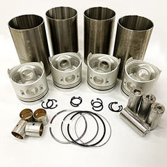 For Komatsu Backhoe WB93R-2 WB97R-2 WB97S-2 WB98A-2 Komatsu Engine 4D106 Yanmar Engine 4TNV106 Cylinder Liner Kit Engine Four Matching