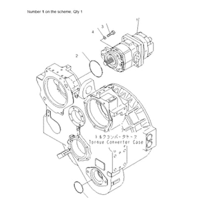 For Komatsu Bulldozer D155A-6 D155AX-6 D155AX-7 D155A-6R Hydraulic Pump 705-52-30A00