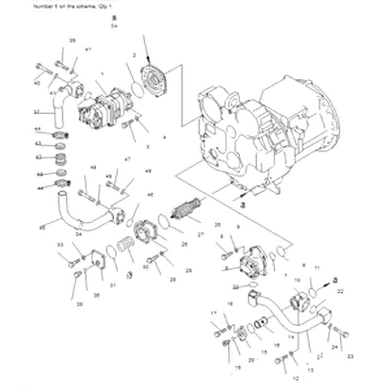 For Komatsu Bulldozer D155AX-5 D155A-5 D155A-3 Hydraulic Pump 705-51-30290