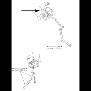 For Komatsu Bulldozer D355A-3 D355C-3 D355A-5 Steering Pump ASS'Y 07442-71101 07442-71102