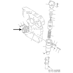 For Komatsu Bulldozer D375A Hydraulic Power Link Pump 704-71-44002