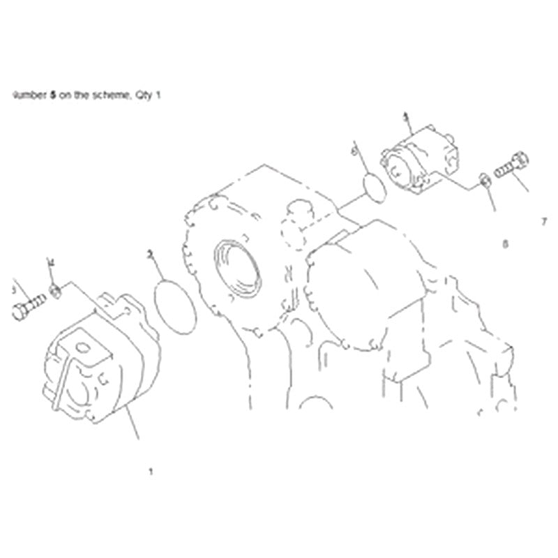 For Komatsu Bulldozer D65E-12 D65P-12 D60P-12 D65PX-12 Hydraulic Pump 705-41-01320