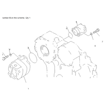 For Komatsu Bulldozer D65E-12 D65P-12 D60P-12 D65PX-12 Hydraulic Pump 705-41-01320