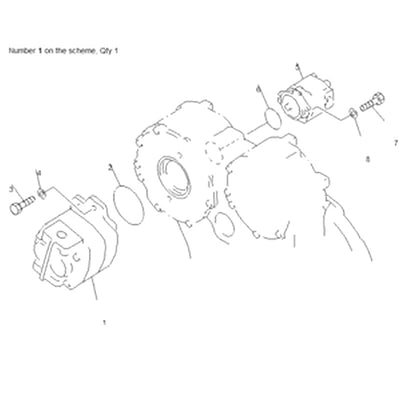 For Komatsu Bulldozer D65P-12 D70LE-12 D85E-SS-2 Hydraulic Pump 705-11-40010