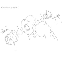 For Komatsu Bulldozer D65P-12 D70LE-12 D85E-SS-2 Hydraulic Pump 705-11-40010