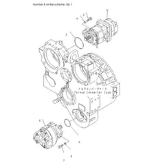 For Komatsu Bulldozer D85ESS-2 D65P-12 D61PX-12 D61E-12 D61EX-12 Towing Winch Pump 705-22-42090 705-22-43070