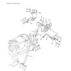 For Komatsu Crane LW160-1 LW200L-1 Steering Pump 705-12-29010