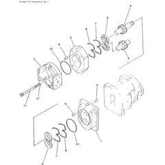 For Komatsu Dump Truck HD205-3 Hydraulic Pump 705-52-22000