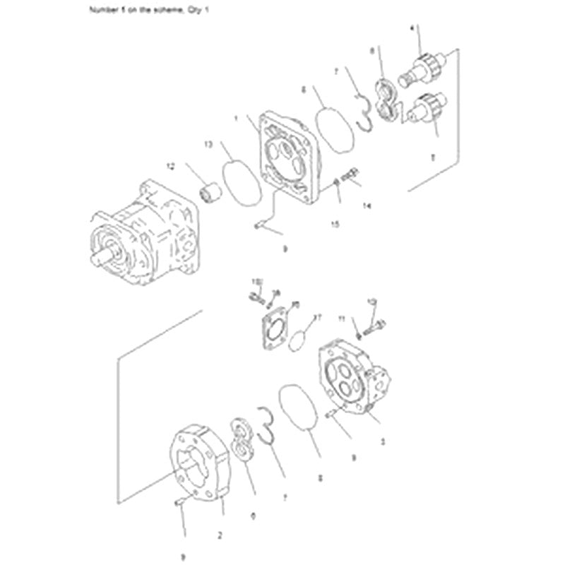 For Komatsu Dump Truck HD255-5 HD405-6 HD325-6 HD325-6W Hydraulic Pump 705-52-30290