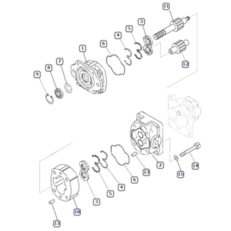For Komatsu Dump Truck HD325-7 HD325-7R HD405-7 HD405-7R Hydraulic Pump 705-52-31250