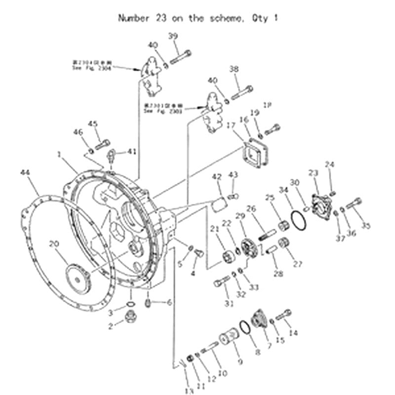For Komatsu Dump Truck HD460-1 HD200-2 HD205-3 Hydraulic Pump 175-13-23500 175-13-23500 138-13-13530