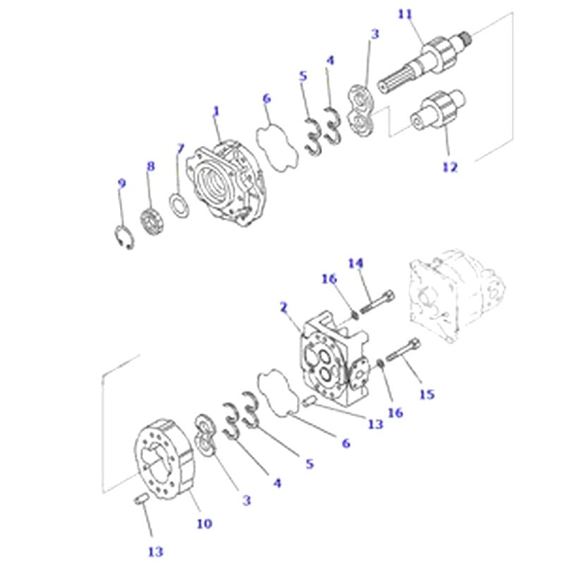 For Komatsu Dump Truck HD785-7 Hydraulic Pump 705-52-42220