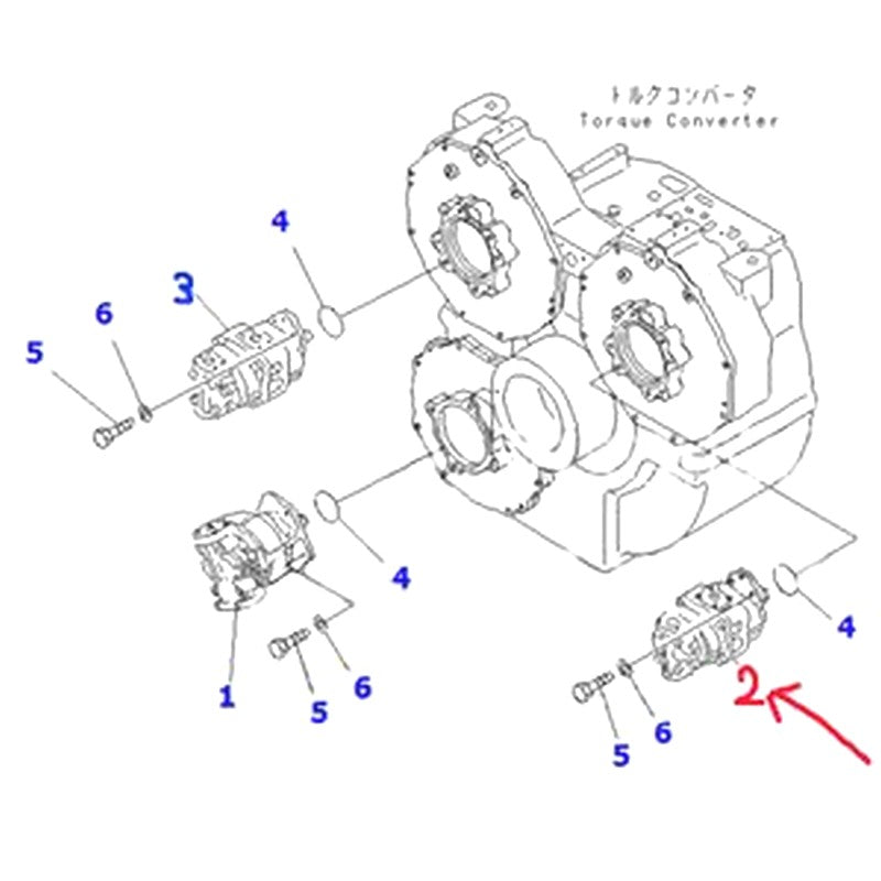 For Komatsu Dump Truck HD985-5 HD985-3 HD785-3 HD785-5 Hydraulic Pump 705-52-42100