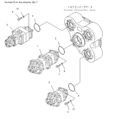 For Komatsu Dump Truck HM400-1 HM400-1L Hydraulic Pump 705-52-31150