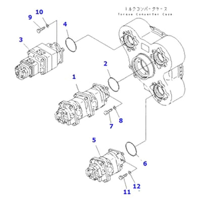 For Komatsu Dump Truck HM400-1 Hydraulic Gear Pump 705-56-33040