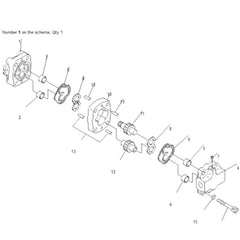 For Komatsu Excavator PC40MR-1 PC40MRX-1 PC45MR-1 PC45MRX-1 Main Pump 705-41-02310