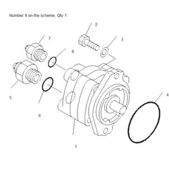 For Komatsu Excavator PC75UU-2E PC75UU-2 Control Pump 705-40-01370