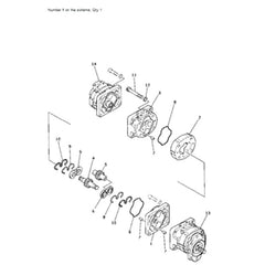 For Komatsu Excavator PC120-2 PC120-1 Hydraulic Pump 705-56-34000