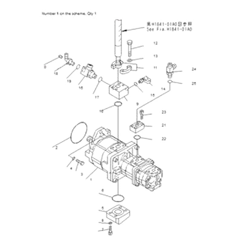 For Komatsu Excavator PC1250-7 PC1100-6 PC1100LC-6 PC1100SP-6 Hydraulic Gear Pump 705-56-34360