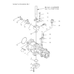 For Komatsu Excavator PC1250-7 PC1100-6 PC1100LC-6 PC1100SP-6 Hydraulic Gear Pump 705-56-34360