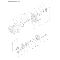 For Komatsu Excavator PC1600-1 PC1600SP-1 PC1800-6 PC650-3 Hydraulic Gear Pump 705-51-31060