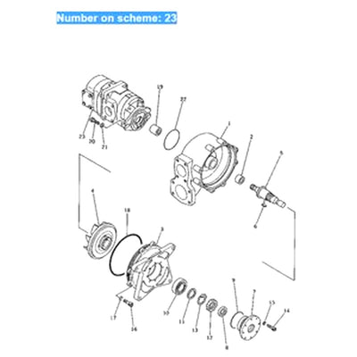 For Komatsu Excavator PC200-2 PC200LC-2 PC220-2 PC220LC-2 Hydraulic Pump 705-51-10020