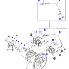 For Komatsu Excavator PC200-6 PC210-6 Regulator pump Servo valve ASS'Y 708-2L-03234