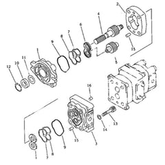 For Komatsu Excavator PC28UU-1 Hydraulic Pump 705-41-08050