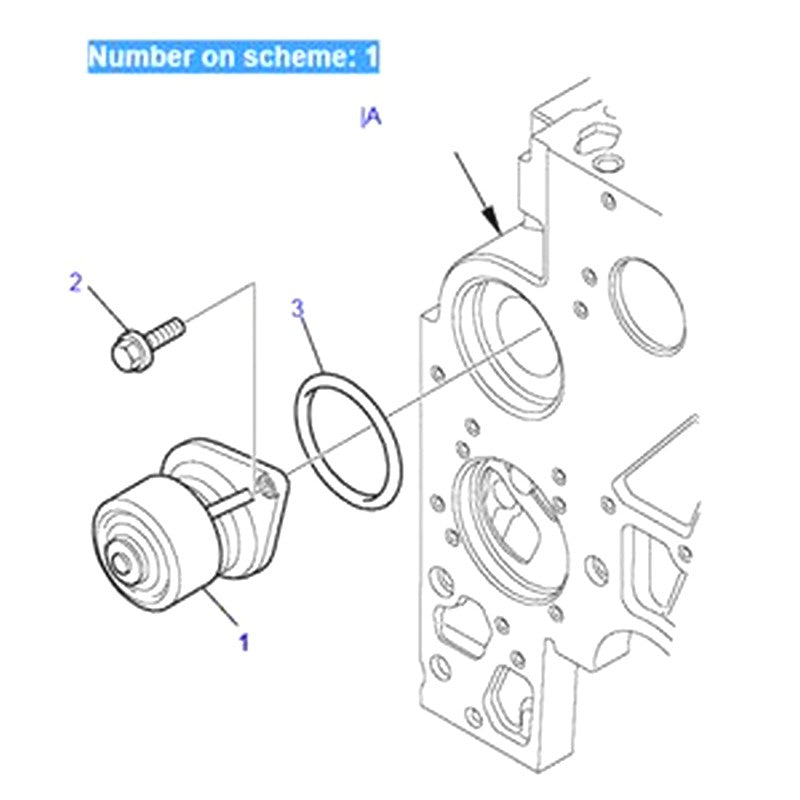 For Komatsu Loader WB93R-5 WB93S-5 WB97R-5 WB97S-5 WH609-1 WH613-1 WH713-1 WH714-1 WH716-1 Water Pump EA504062854 EA4891252