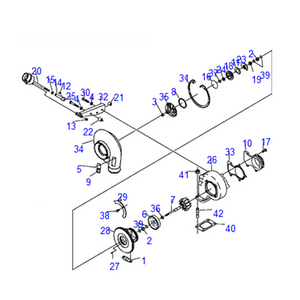 For Komatsu PC290NLC-6K PC290LC-6K PC270LC-6LE GD555-3A GD555-3 Engine S6D102E Turbo H1C Turbocharger 6731-81-8140