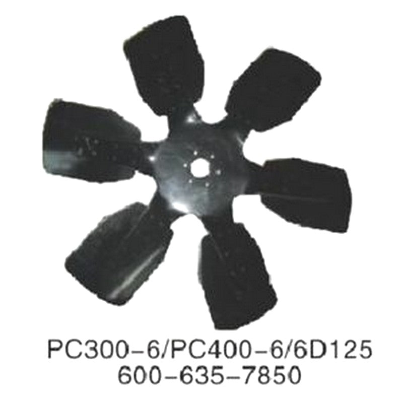 For Komatsu PC300-6 PC400-6 PC400-7 PC450-6 Excavator SAA6D125E SAA6D108E SA6D125E Engine Cooling Fan 600-635-7850