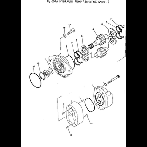 For Komatsu Wheel Loader 510-1 Hydraulic Pump 705-11-33100