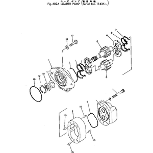 For Komatsu Wheel Loader 530-1 530B-1 Loader Pump 705-11-34100