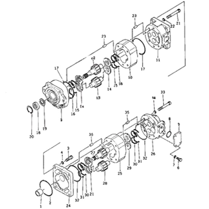 For Komatsu Wheel Loader 560B-1 Hydraulic Pump 705-51-30010