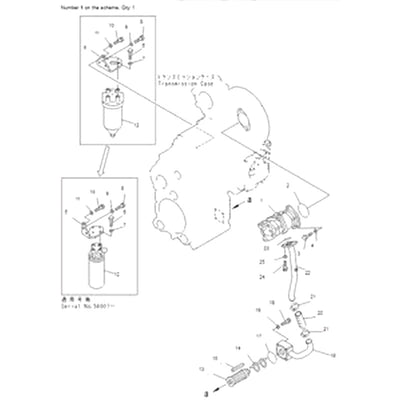 For Komatsu Wheel Loader WA320-3 WA300-3A WA320-3MC Hydraulic Pump 705-51-20480